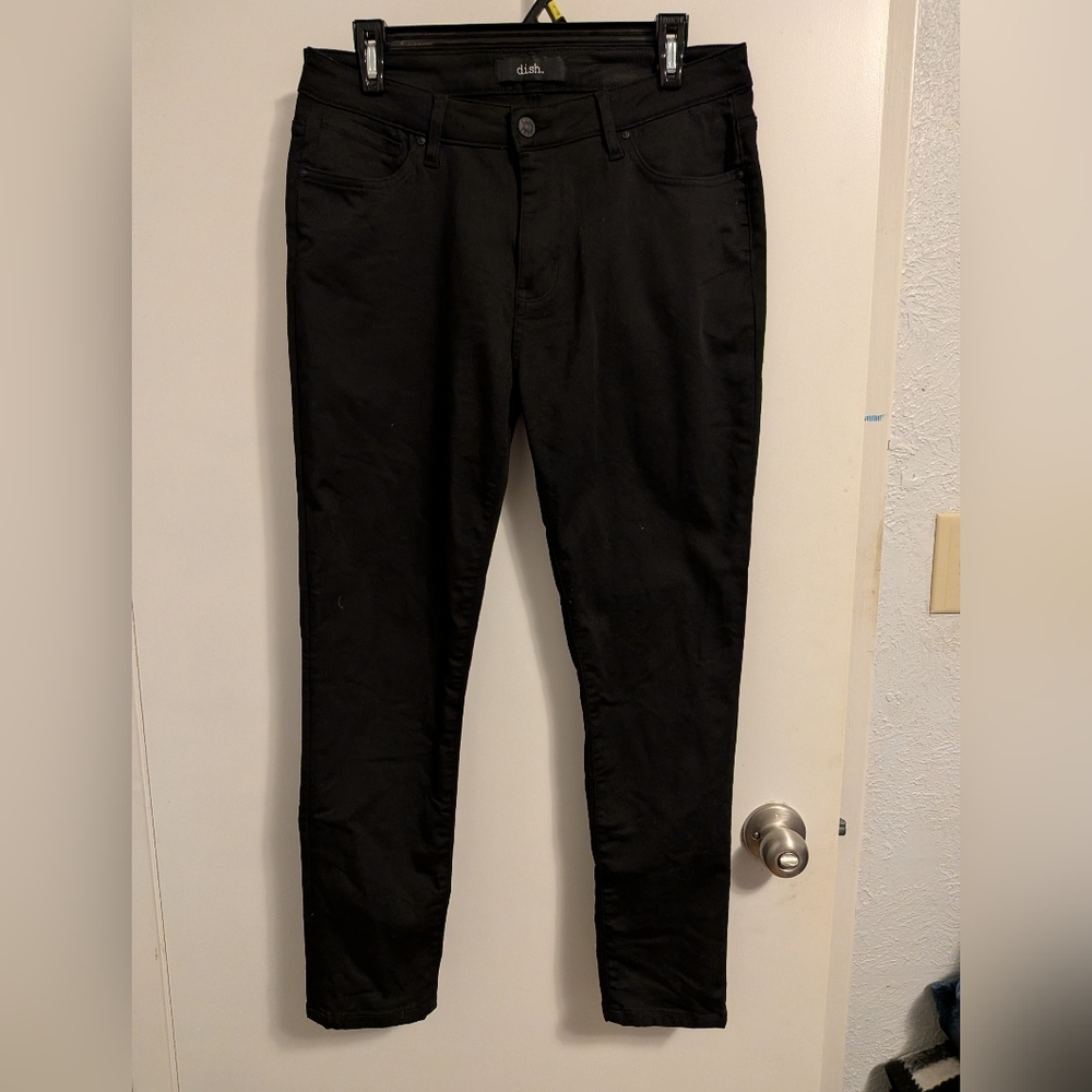 EUC Dish By DUER Black Technical Denim Skinny Black Jeans - 31x28